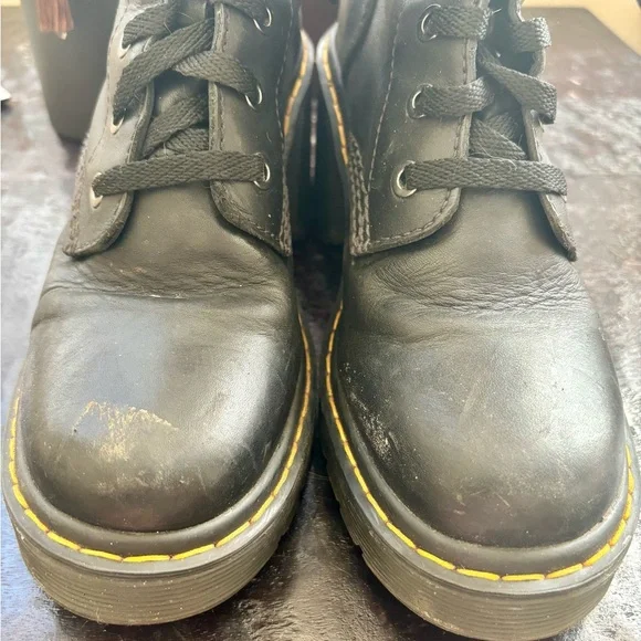 Dr. Martens Jesy Black Lace Up Platform Boots - Picture 3 of 14